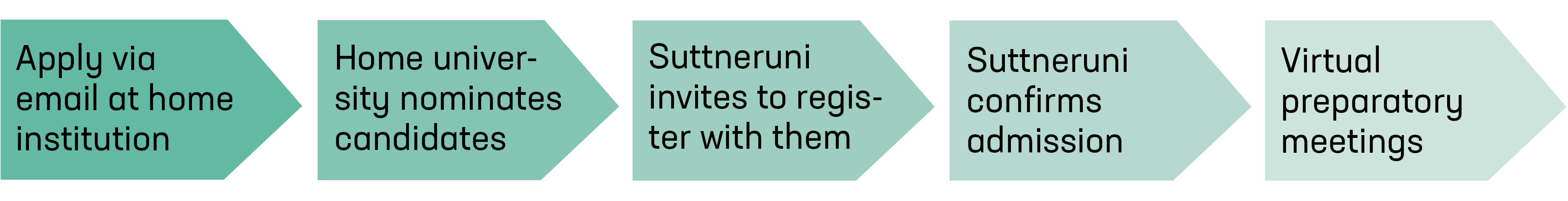 Process overview for students and staff of partner universities 