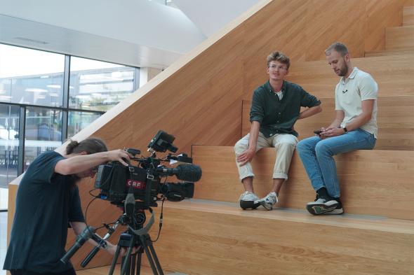 v. L.: Moritz Meister (BSU), Tobias Mayr (ORF NÖ) / (c) Suttneruni