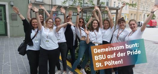 Studierende der Sozialen Arbeit auf der Pride St. Pölten
