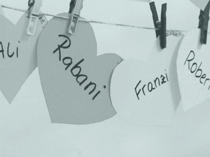 Paperhearts with random names